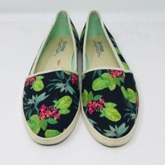 Soludos canvas flats tropical floral print slip on US 8 BoxG - Picture 3 of 6